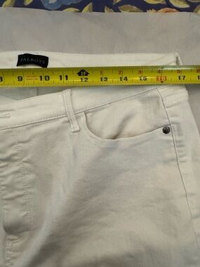 Talbots White Denim Jeans - Classic White Sz 16